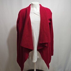 Cynthia Rowley Waterfall Cardigan Womens Size Small 100% Cashmere Open Front